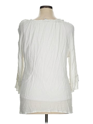 Christopher & Banks 3/4 Sleeve Blouse (view 2)
