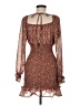 Assorted Brands 100% Polyester Paisley Brown Cocktail Dress Size M - photo 2