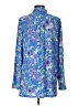 Lands' End Paisley Blue Long Sleeve Blouse Size L - photo 2