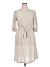 H&M 100% Polyester Ivory Casual Dress Size 14 - photo 1