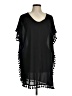 Assorted Brands 100% Polyester Black Short Sleeve Blouse Size 8 - photo 1