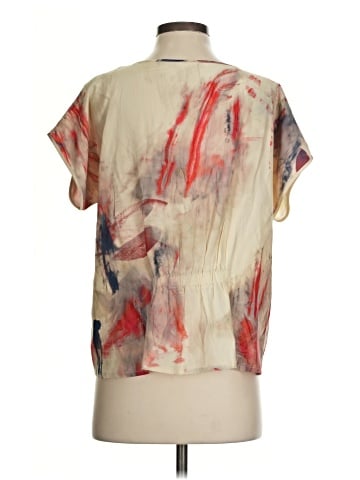 Babette Short Sleeve Silk Top (view 2)