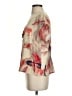 Babette 100% Silk Ivory Short Sleeve Silk Top Size S - photo 5