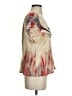 Babette 100% Silk Ivory Short Sleeve Silk Top Size S - photo 4