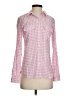 Express Houndstooth Pink Long Sleeve Blouse Size XS - photo 1