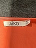 AIKO 100% Viscose Color Block Orange Short Sleeve Top Size M - photo 7