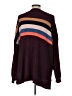American Eagle Outfitters 100% Polyester Color Block Burgundy Pullover Sweater Size L - photo 2