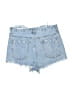 Forever 21 100% Cotton Hearts Blue Denim Shorts Size 27 waist - photo 2
