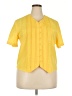 Ship'n Shore 100% Polyester Yellow Short Sleeve Blouse Size 18 - photo 1