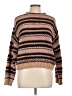 Elsamanda Stripes Brown Pullover Sweater Size L - photo 1