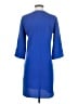 Donna Ricco 100% Polyester Solid Blue Casual Dress Size 2 - photo 2