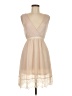LoveRiche Solid Tan Cocktail Dress Size S - photo 1