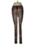 The Upside Animal Print Brown Active Pants Size 8 - photo 1