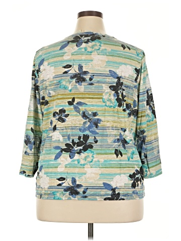 Caribbean Joe 3/4 Sleeve Blouse (view 2)