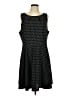 Elle Polka Dots Black Casual Dress Size XL - photo 1