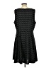 Elle Polka Dots Black Casual Dress Size XL - photo 2