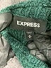 Express 100% Polyester Green Turtleneck Sweater Size M - photo 7