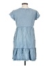 Solitaire 100% Rayon Blue Casual Dress Size S - photo 2
