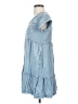 Solitaire 100% Rayon Blue Casual Dress Size S - photo 5