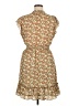 Lush 100% Polyester Floral Tan Casual Dress Size XL - photo 2