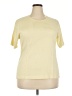 Jason Maxwell Yellow Short Sleeve Top Size 3X - photo 1