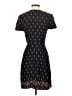 Just Fab 100% Rayon Hearts Black Casual Dress Size S - photo 2