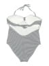 Unbranded Stripes Gray One Piece Swimsuit Size 2X - photo 2