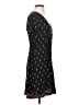 Just Fab 100% Rayon Hearts Black Casual Dress Size S - photo 4