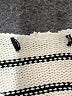 Unbranded 100% Recycled Polyester Stripes White Pullover Sweater One size - photo 7