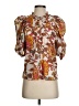 Cleobella Orange Short Sleeve Blouse Size XS - photo 1