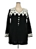Denim 24/7 100% Acrylic Black Cardigan Size 18 - 20 - photo 1