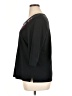 Quacker Factory 100% Cotton Black 3/4 Sleeve Top Size XL - photo 5