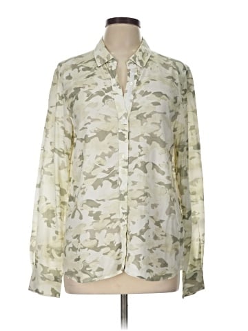 Ecru Long Sleeve Blouse (view 1)