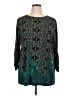 Susan Graver Teal 3/4 Sleeve Blouse Size XL - photo 1