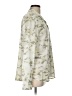 Ecru 100% Rayon Camo Ivory Long Sleeve Blouse Size L (estimated) - photo 4