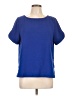 Mittoshop 100% Polyester Blue Short Sleeve Blouse Size L - photo 1