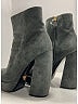 Prada 100% Leather Black Gray Suede Ankle Boots Size EU 40 - photo 4