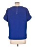 Mittoshop 100% Polyester Blue Short Sleeve Blouse Size L - photo 2