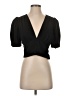 Amanda Uprichard Black Short Sleeve Top Size S - photo 1