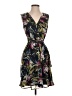 Connected Apparel Floral Black Cocktail Dress Size 4 - photo 1