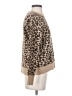 American Eagle Outfitters 100% Recycled Polyester Animal Print Tan Pullover Sweater Size S - photo 4