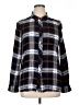 MELLODAY 100% Rayon Plaid Blue Long Sleeve Button-Down Shirt Size XL - photo 1