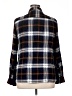 MELLODAY 100% Rayon Plaid Blue Long Sleeve Button-Down Shirt Size XL - photo 2
