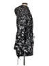 White House Black Market 100% Polyester Print Blue Black Raincoat Size M - photo 4