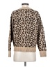 American Eagle Outfitters 100% Recycled Polyester Animal Print Tan Pullover Sweater Size S - photo 2