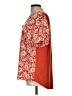 Fortune + Ivy 100% Polyester Orange Short Sleeve Blouse Size L - photo 5