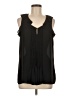 Banana Republic 100% Polyester Black Sleeveless Blouse Size M - photo 1