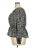 Universal Thread 100% Cotton Gray Long Sleeve Blouse Size XXL - photo 5