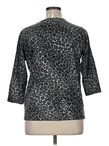 Jones New York Signature 3/4 Sleeve T-Shirt (view 2)
