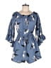 Blush 100% Polyester Blue Romper Size S - photo 1